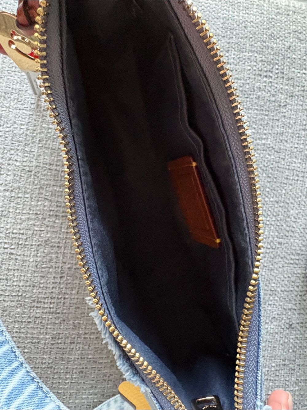 Authentic Coach Light Blue Denim Mini Hobo Bag. - Picture 5 of 7